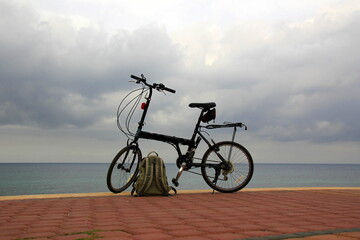 Fototapeta premium A bicycle is a two-wheeled vehicle without a motor.
