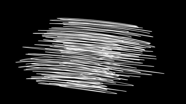 Scribble effect on black background