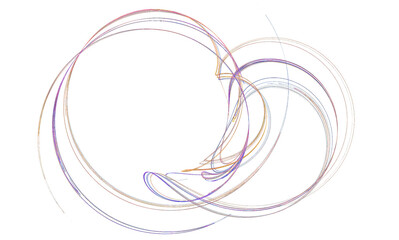 Naklejka premium Crazy mystical coloured light effects. Incredible combinations of abstract light lines, fractal shape
