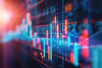 Obraz premium Prosperous Economy Display: Growing Securities Market Performance