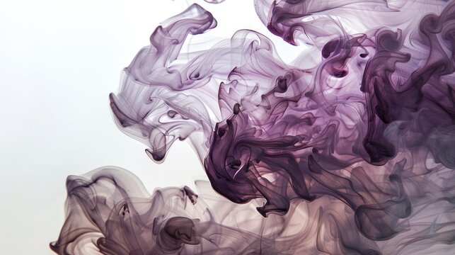  Mauve and ivory paint cascading, Ink Serenade, subdued glow emanates from fluid motions, documentary photo