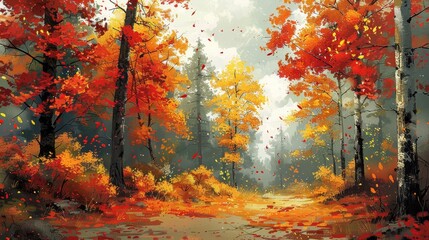 Autumn Forest Path