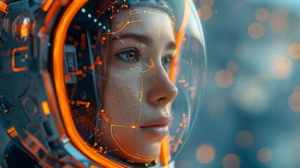 Concepts of artificial intelligence (AI), machine learning, and modern computing technologies. Business, technology, internet, and network concepts presented in 3D.
