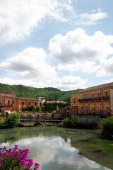 Fototapeta premium Isola del Liri, province of Frosinone, Lazio, Italy. Historical tourist destination.