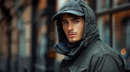 In the streets, a young drug dealer or junior gang member