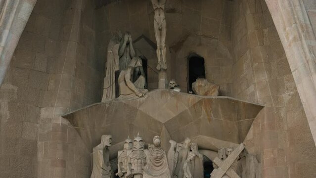 Sagrada Familia details in Barcelona