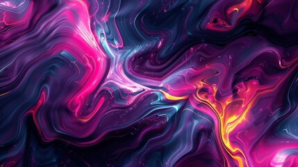 vibrant colorful abstract fluid art, 16:9