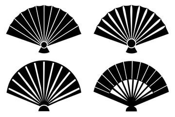 Hand Fan isolated on white