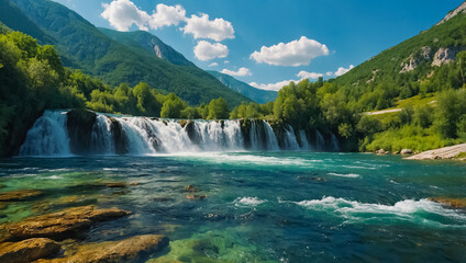 Stunning Pliva River waterfall in Bosnia and Herzegovina