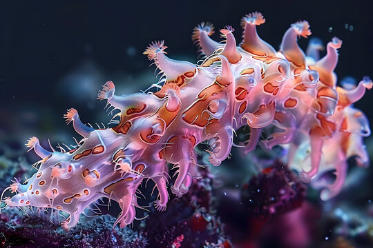 Sea cucumber Holothuria tubulosa Also known as cotton spinner