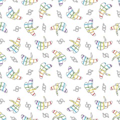 Summer fruit seamless lgbt banana pattern for pride wrapping paper and fabrics