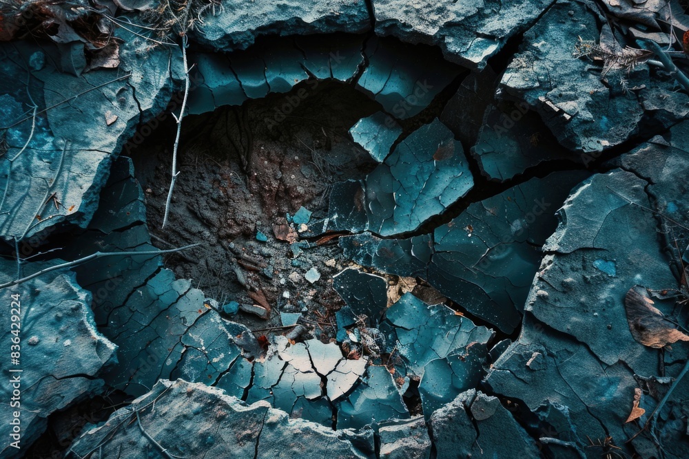Aufkleber A close-up view of a tree trunk with a hole, suitable for use in nature-inspired designs and illustrations