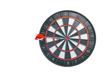 darts on white background