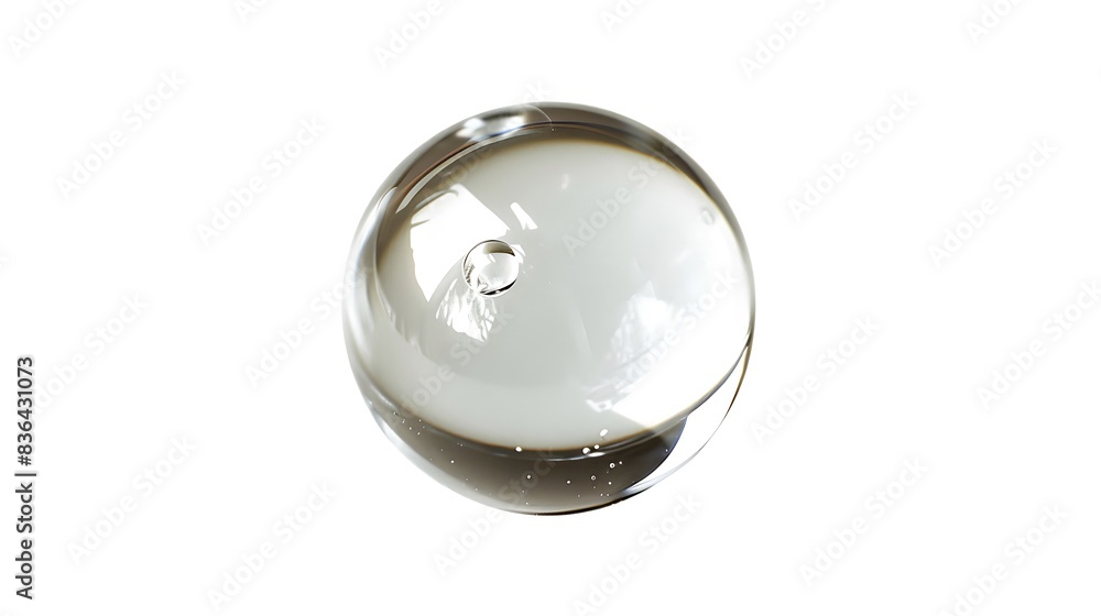 Canvas Prints isolated fresh raindrop captured in high-definition on a white background.