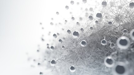 Technology abstract background. Minimalist backdrop. Plexus mesh geometric background. Dots connected by lines. Generative AI