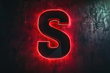 A single red letter 's' lit up, possibly used as a marker or indicator