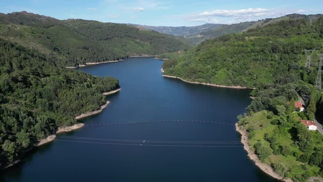 Aerial video of the Panda-Grace National Park, Portugal