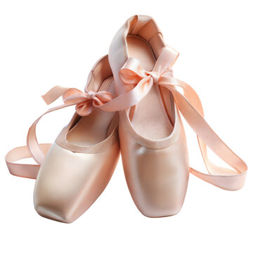 Pink Satin Ballet Shoes With Ribbon Laces