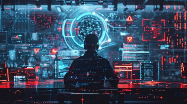 Ethical hackers penetration testing Cybersecurity and data protection, Cyber attack process with hacker