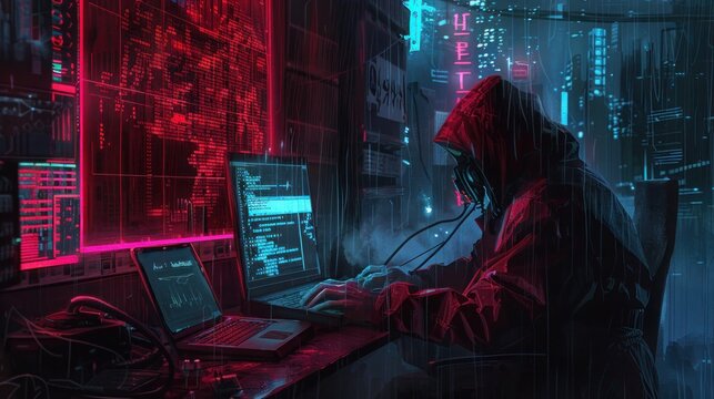 Ethical hackers penetration testing Cybersecurity and data protection, Cyber attack process with hacker