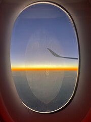 view from airplane window