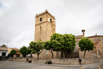 Parish church of San Martin in Aldea del Cano village, province of Caceres, Extremadura, Spain