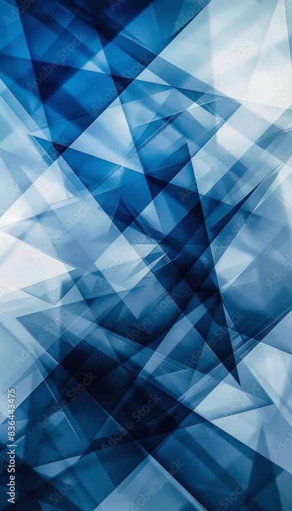 Poster abstract blue geometric overlay layers background design element for graphic projects