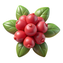 Winterberry Flower Hyperrealistic Highly Detailed Isolated On Transparent Background PNG File