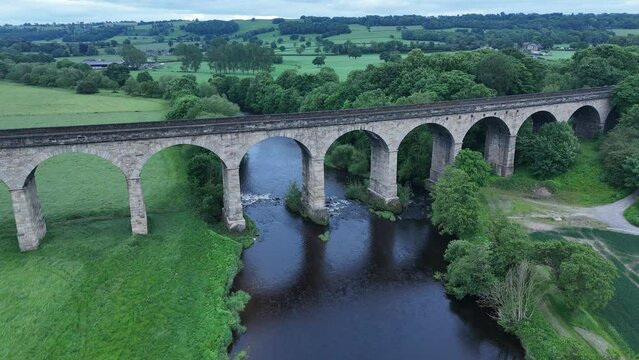 Arthington Railway Viaduct. Arthington in West Yorkshire. UK