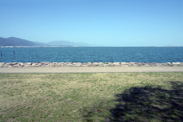 琵琶湖湖畔　滋賀県大津市