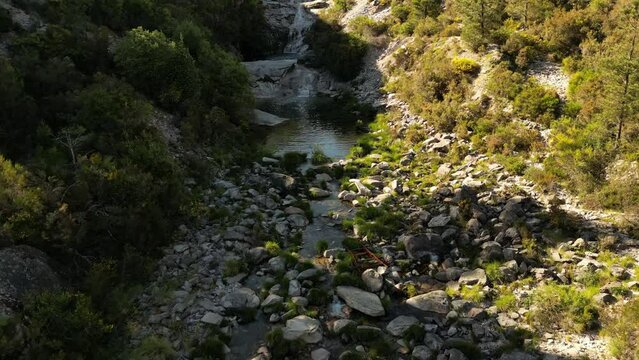 Aerial video of the Panda-Grace National Park, Portugal