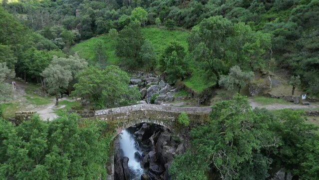 Ponte Mizarela, or Devils Bridge in Portugal