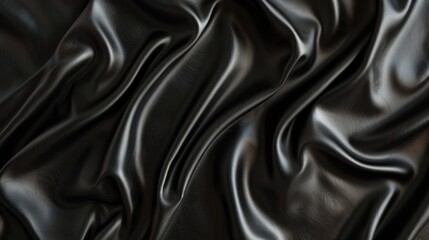 Obraz premium Close Up Texture of a Smooth Black Background