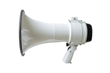A large white microphone with a black rim