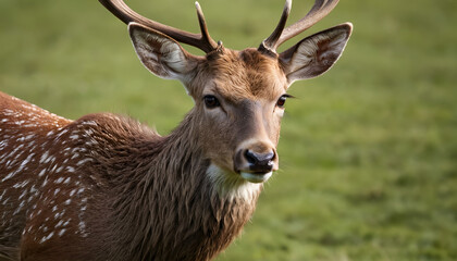 Obraz premium closeup of a red deer