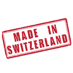 Made in Switzerland Stamp Vector