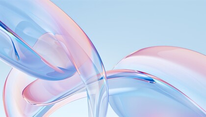 Abstract gradient background with transparent glass