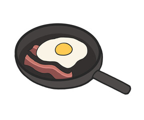 계란후라이와 베이컨