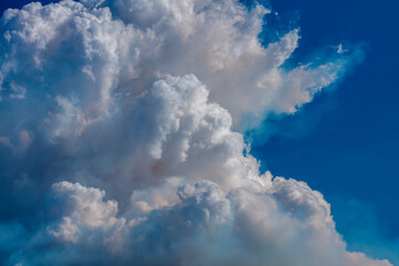 Photograph of smoke in the sky from controlled bush fire hazard reduction burning by the Rural Fire Service in the Blue Mountains in NSW, Australia.