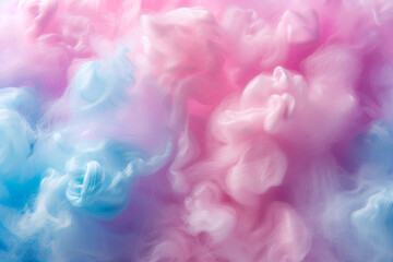 Fototapeta premium Neon pastel cotton candy background. Candy floss texture.