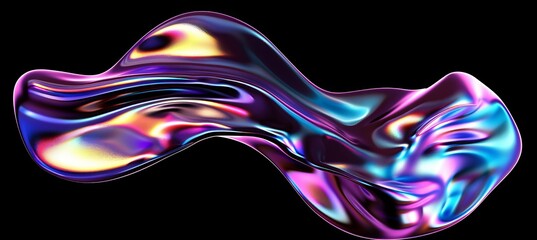 A captivating abstract image showcasing the beauty of holographic textures.