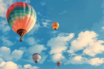 Stunning 4K UHD image capturing the picturesque beauty of hot air balloons in sharp focus.