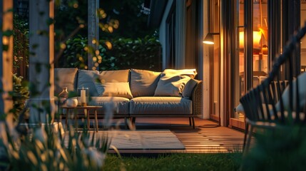 High-resolution, sharp image perfect for showcasing cozy outdoor spaces.