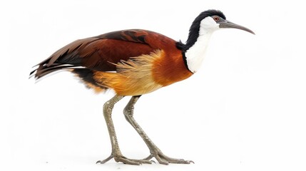 Obraz premium African Jacana on white background