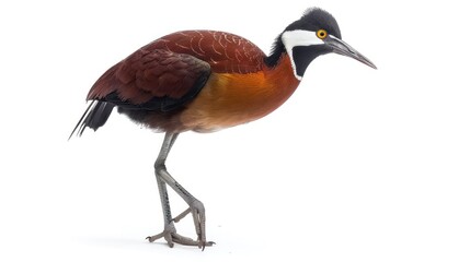 Obraz premium African Jacana on white background