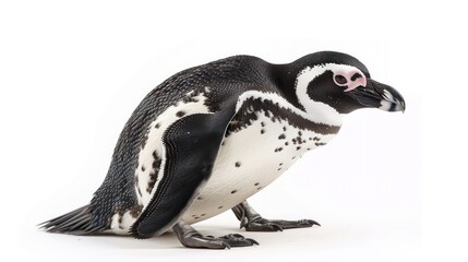 Obraz premium African Penguin on white background