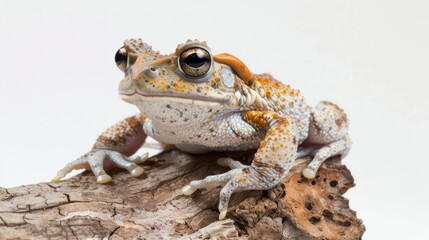 Fototapeta premium African Tree Toad on white background 