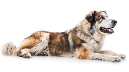 Aidi on white background