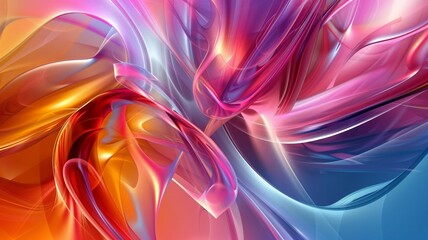 Smooth and Vibrant Abstract Wallpaper