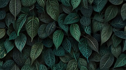 colorful leaf seamless abstract background